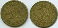 Grönland 5 Kroner G2846 - SEHR RAR Eisbär Christian X. 1912-1947 Greenland -