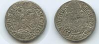 RDR Österreich Schlesien Breslau 3 Kreuzer (Groschen) Silber G5262 - Leopold I. 1658-1705 -