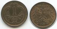 Österreich Kaiserreich 1 Heller G3962 - Franz Joseph I. 1848-1916 Austria -