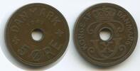 Färöer Inseln Dänemark 5 Öre (5 Øre) G2860 - Christian X. 1912-1947 Faroe Islands -