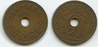 Färöer Inseln 5 Öre (5 Øre) G2863 - Christian X. 1912-1947 Faroe Islands -