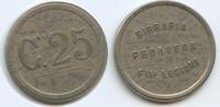 Italien Provinz Belluno Venetien 25 Centesimi Wertmarke nd. GX542 - Pedavena Birraria Flli Luciani Jeton Italy Token coinage TTB-SUP