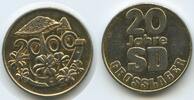 Österreich Vorarlberg Glücksbringer Glücksmünze Neujahrsmünze L2427 - Götzis 20 Jahre SD-Grosslager 1980-2000 Hufeisen, Glückspilz, Glückskle -