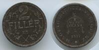 Ungarn Kaiserreich 2 Filler 1917 KB Kremnitz G4115 - Karl I. 1916-1918 Hungary SUP