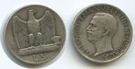 Italien 5 Lire Silber G0918 - Vittorio Emanuele II. 1900-1946 Italy -