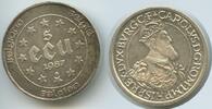 Belgien 5 Ecu Silber G0228 - Charles V. Treaties of Rome Belgie Belgium -