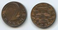 Österreich 2 Groschen G4226 - RARES JAHR 1. Republik 1918-1938 -