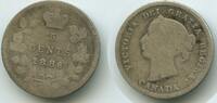 Kanada 5 Cents Silber G6539 - Queen Victoria 1837-1901 Canada -