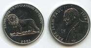 Kongo 1 Franc G1334 - Ernennung von Papst Johannes Paul II. 1978 Congo -