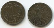 Österreich Kaiserreich 1 Heller G3957 - Franz Joseph I. 1848-1916 Austria -