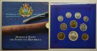 San Marino Original Kursmünzensatz GN099 - Original Set mit 1000 Lire Silber KMS -