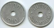 Grönland Thule Kap York 100 Öre (100 Øre ) G8306 - SEHR RAR Greenland -