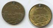 Deutschland Bundesrepublik Nordrhein-Westfalen Medaille M#6826 - Eisenbahnbrücke - Müngstener Brücke - Schloss Burg -
