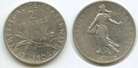 Frankreich G9124 - La Semeuse France 2 Francs Silber 1904 Sehr schön