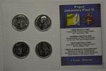 Kongo Republik 4 x 1 Franc GN736 - Besuch Papst Johannes Paul II. im Congo -