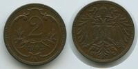 Österreich Kaiserreich 2 Heller G3988 - Franz Joseph I. 1848-1916 Austria -