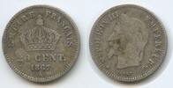 Frankreich 20 Centimes Silber G1924 - Napoleon III. 1852-1870 France -
