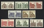 Bund Bund, MiNr. 454-461 waagerechte Paare postfrisch - Freimarken Bauwerke -