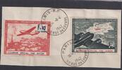 Deutsche Besetzungsausgaben 1939/45 LVF Französische Legion 1942 - MiNr. II+III gestempelt - Flugpostvignetten -
