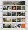 USA USA 1998 MiNr. 3007-3026 Bogen postfrisch - American Art Zusammendruckbogen -