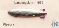 Pins & Buttons Graf Zeppelin 1929 LZ 130 | Pin Anstecknadel auf original Verkaufskarte -