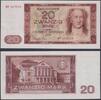 Papiergeld Deutschland 20 Mark DDR 20 Mark 1964 P24 - Johann Wolfgang von Goethe / Weimar -