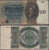 Papiergeld Deutschland 100 RM Deutsches Reich 1924 P178 100 Reichsmark RM - S/B Damenporträt von Hans Holbein -