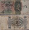 Papiergeld Deutschland 10 RM Deutsches Reich 1924 P175 10 Reichsmark RM - b/F Dietrich Born von Hans Holbein -