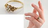 Ringe Vintage-Diamantring aus Gold im Blütendesign | 585 / 2,43g / Gr. 56 -