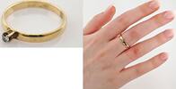 Ringe Klassischer Solitärring aus Gold mit Diamant | 585 / 2,58g / Gr. 59 -