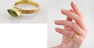 Ringe Goldring mit Turmalin im Marquise-Schliff | 750 / 4,65g / Gr. 52 -