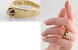 Ringe Klassischer Goldring mit Diamant-Solitär | 585 / 4,83g / Gr. 55 -