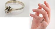 Ringe Klassischer Weißgold-Solitärring mit Diamant | 750 / 2,39g / Gr. 50 -