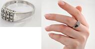 Ringe Extravaganter Weißgold-Ring mit Diamanten | 750 / 4,93g / Gr. 61 -