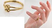 Ringe Stilvoller Damenring aus Gold mit Doppelknoten |750 / 2,41g / Gr. 52 -
