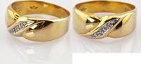 Ringe Zeitloser Diamantring aus Gold | 585 / 2,04g / Gr. 53 -