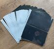 Lindner 45 x Lindner Klarsichthüllen 2 Taschen + schwarzen Einlegern - Best.-Nr. 821 gebraucht -