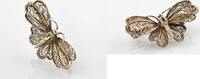 Broschen & Anstecknadeln  Filigrane Schmetterling-Brosche aus Silber  49,00 EUR  + 19,99 EUR frais d'envoi
