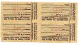 France - Frankreich 10 Litres de carburant Dec 1949 4 tickets TTB