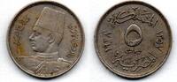Egypte - Egypt 5 Milli&egrave;mes 1938 VF 1,50 EUR  + 2,02 EUR frais d'envoi