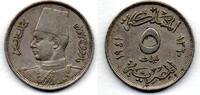Egypte - Egypt 5 Millièmes 1941 F+ 2,50 EUR  + 1,89 EUR frais d'envoi