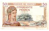 France - Frankreich 50 Francs Cérès -