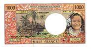 French Pacific Territories 1000 Francs -