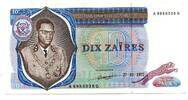 Zaire 10 Zaires -
