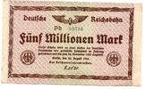 Allemagne - Deutschland - Germany 5 Millions de Mark -