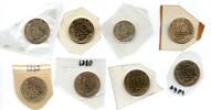 France - Frankreich Lot de 8 Monnaies -