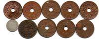 East Indies Netherlands Lot de 10 Monnaies -