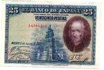 Espagne - Spain 25 Pestas 15/08/1928 F+ 2,50 EUR  + 1,89 EUR frais d'envoi