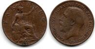 Grande Bretagne - Great Britain 1 Farthing 1917 VF 2,50 EUR  + 2,02 EUR frais d'envoi