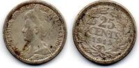Pays- Bas - Netherlands - Niederlande 25 cents Wilhelmina -